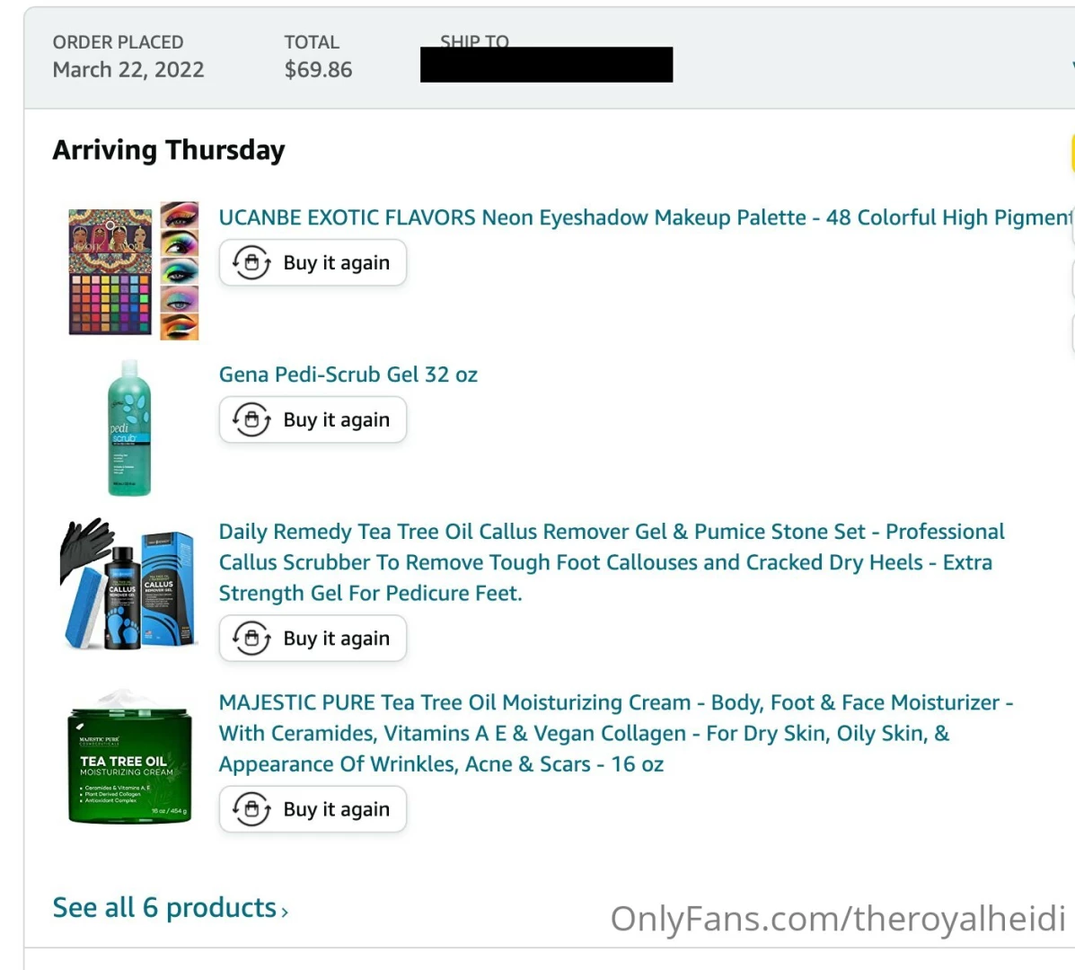 Just purchased some essentials reimburse it honeys 