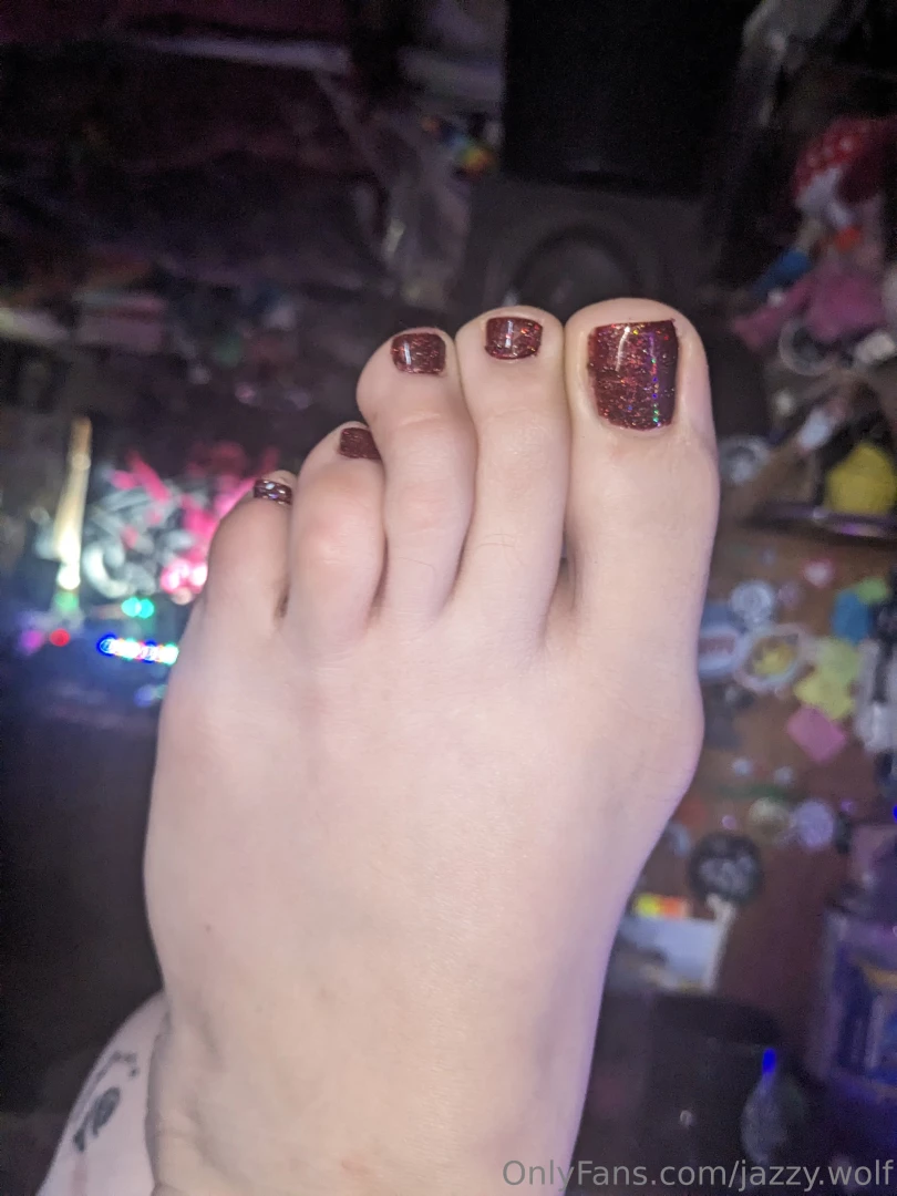 Got my toesies done what do you think of the color i m just a little part 1 