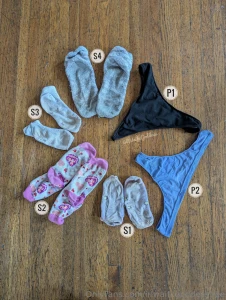 My panties socks for this week p1 worn for 2 days including an orgasm part 3