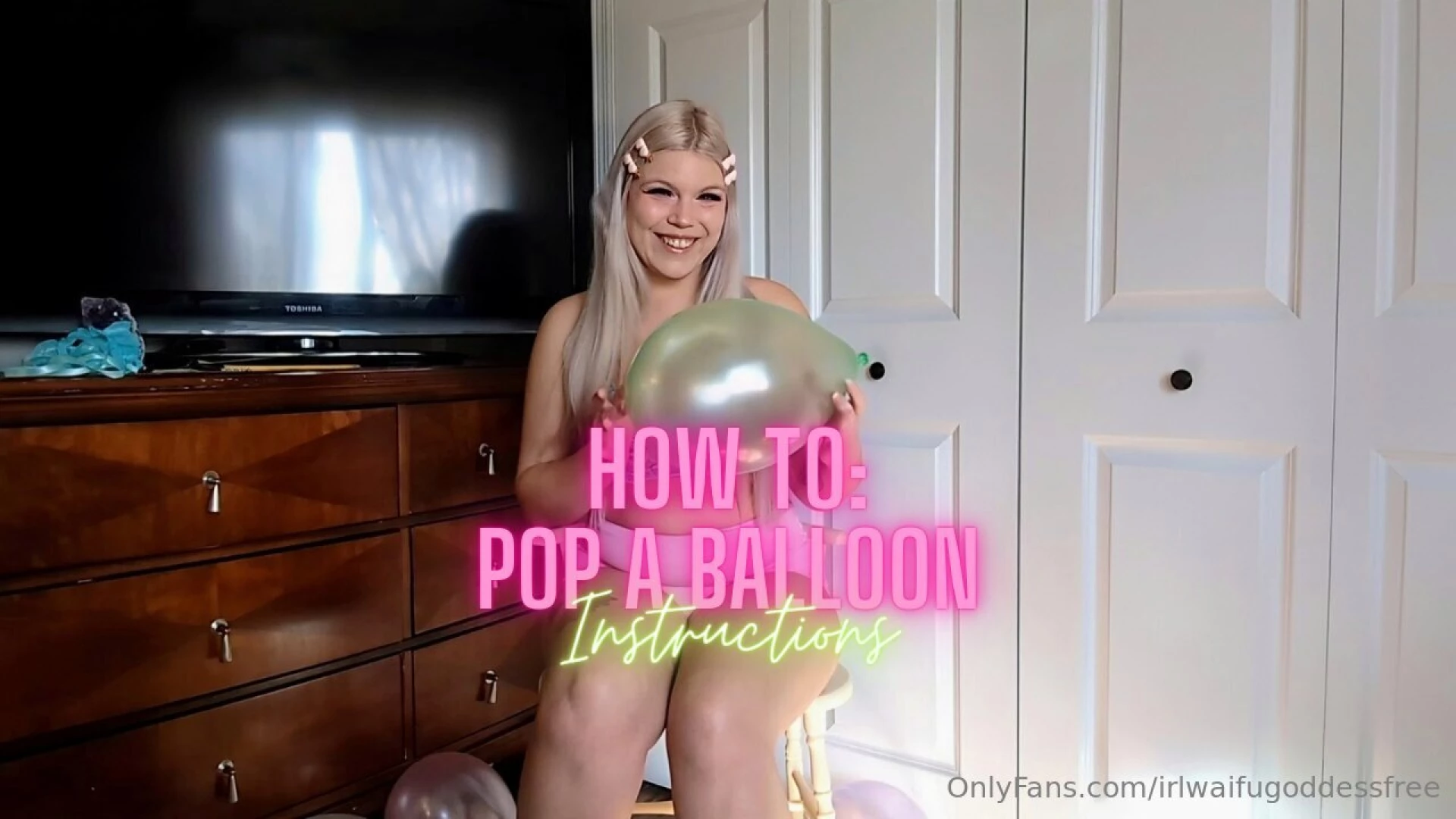 How to pop a balloon instructions there s just something so exciting 