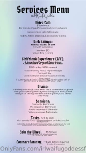 Here s my content menus services worn item menu ways to spoil me amp part 4