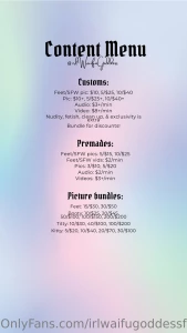 Here s my content menus services worn item menu ways to spoil me amp