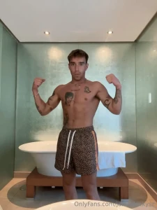 I was feelin myself in this hotel bathroom you know what happened next
