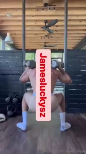 Check out my new jockstrap i did some deadlifts and squats and spread part 1
