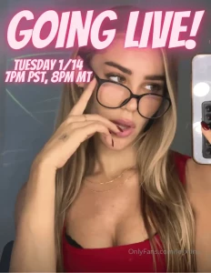 I m going live on tuesday clear your calendar it ll be a wild one