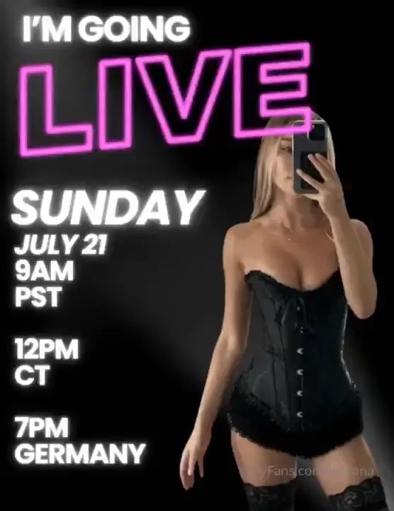 Sorry i had to reschedule but i m going live tomorrow 