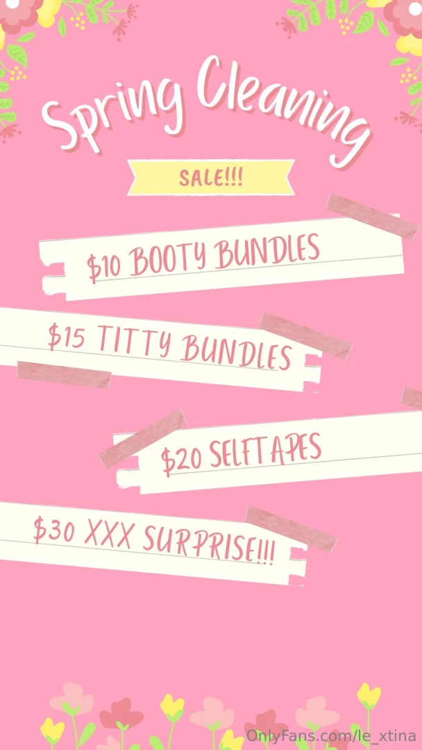 Huuuuge spring cleaning sale all week long tip for what you want and i 