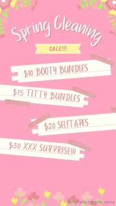 Huuuuge spring cleaning sale all week long tip for what you want and i