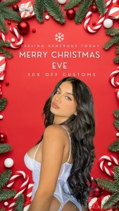 Merry christmas eve baby get 50 off custom content all day nbsp long