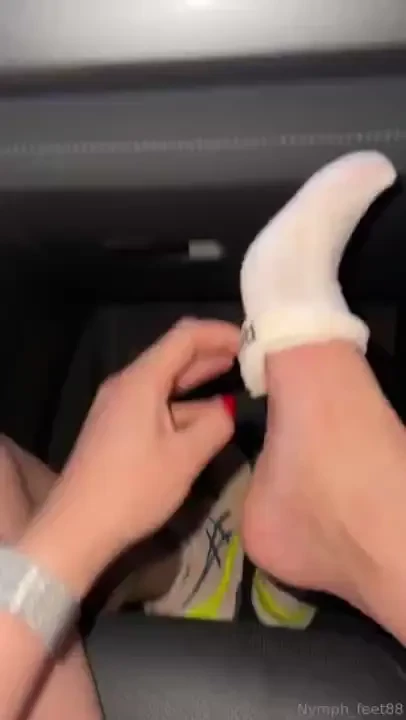 Pezinho suado depois de jogar tennis 