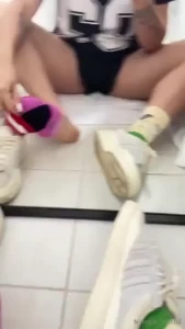 Come and smell my sweaty feet after training 4 minutes for you to