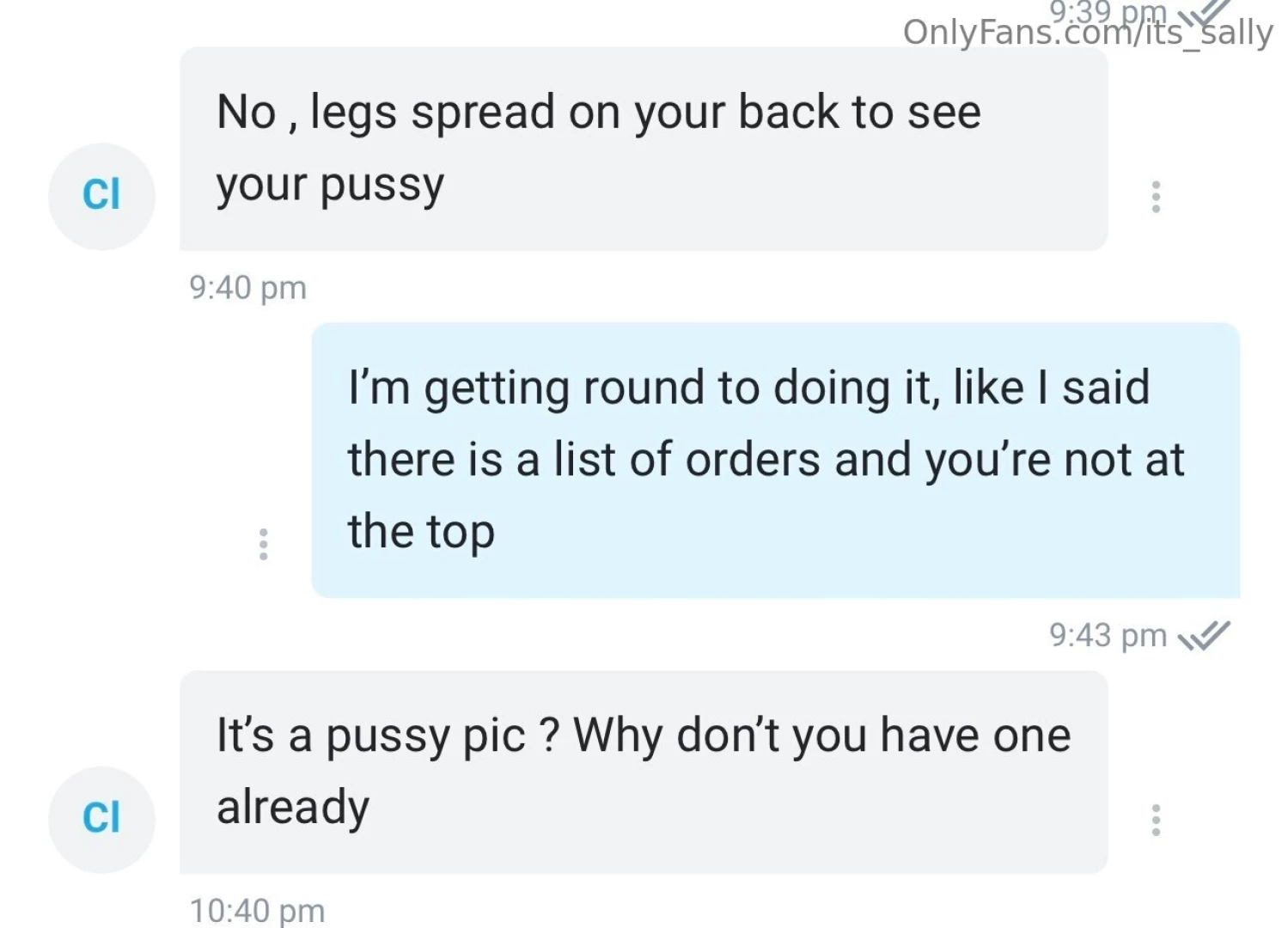 Someone has got himself bumped down to the bottom of the list if 