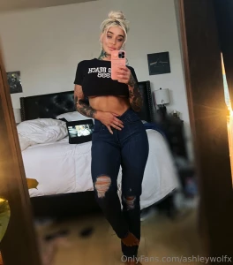 Wrapped in denim but the real fun starts when it comes off