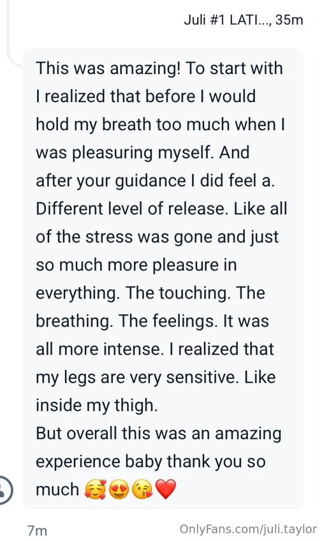 First review i received of my new stress-relieving joi video 
