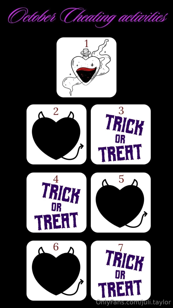 October femdom amp cheating activities the tasks are different from part 2 