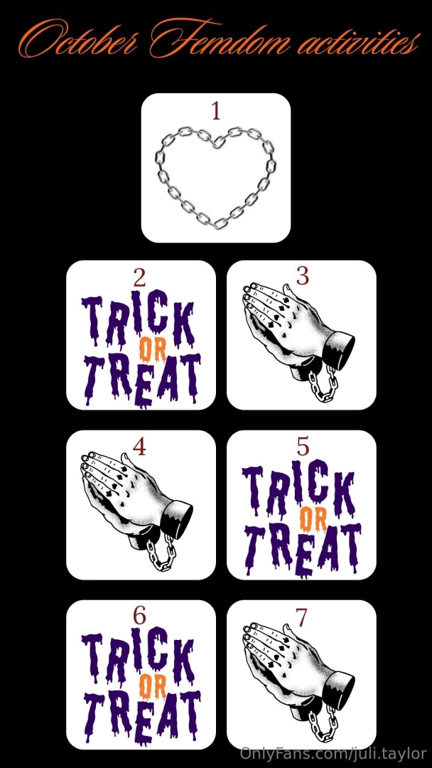 October femdom amp cheating activities the tasks are different from 