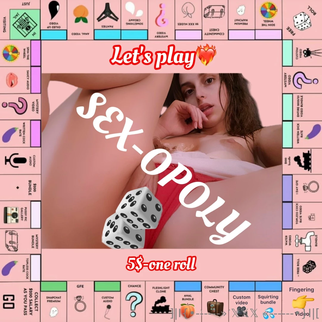Wanna ride around sex-opoly town 5 per roll 7 rolls maximum - amp 