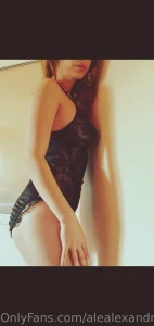 Good morning from my black bodysuit