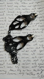 Kitten had to do lines last night in her clovers