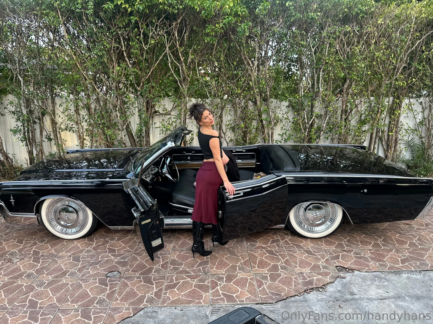 Merry christmas from me and this 66 lincoln continental 