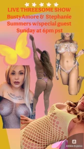 So excited for this fmf threesome live come watch me and my slutty