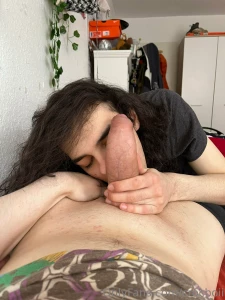 Spectretheghost worshipping my fat cock before we get to the breeding part 1