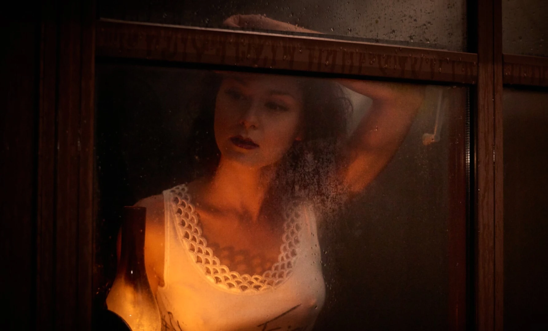 You get lost in a wood and you find a haunted house you knock on the 