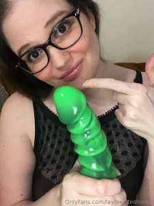 Taking a massive green monster dildo for the 1st time ever only unlock part 1