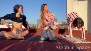 Morning stretchies amp butthole sunning from our rooftop in oaxaca