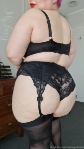 Thighs highs lace and a peach or two after all those strawberries