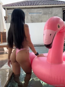 Pool days are better with a flamingo by your side