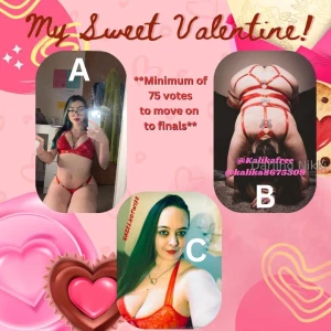 Semi finals vote for your favorite valentine but sub to both part 1