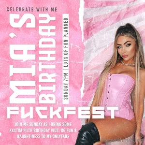 Cumming tomorrow are you ready to celebrate my birthday with me