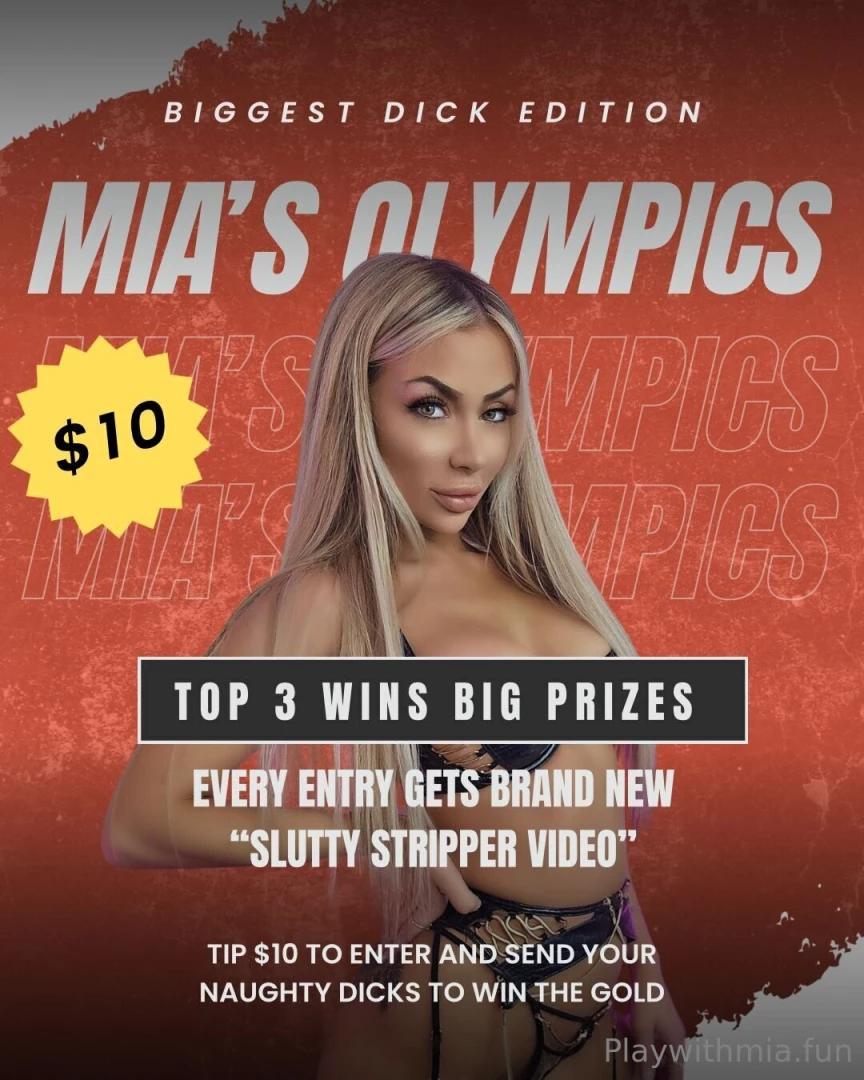 Mias olympic dick rate competition bg video prize 10 min custom 150 