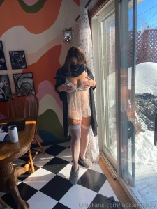 Ventured outside in below zero temperatures to see the effect on my