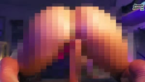 Oily dildo riding watch me straddle my realistic dildo before sliding part 1