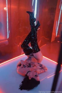 Mistress goddess boots leather latex fetish kink bdsm tattoo nude