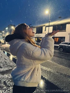 Can t be the only one out here catching snowflakes on my tongue right