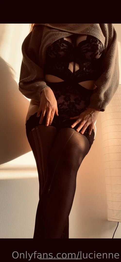 Waiting for you to arrive home to take this bodysuit off on me feeling 