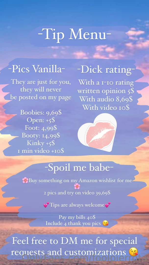 Summer is here so it s time to upgrade my tip menu slide into my dm 