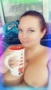 Enjoyed my coffee in the hot tub this morning there s room for one