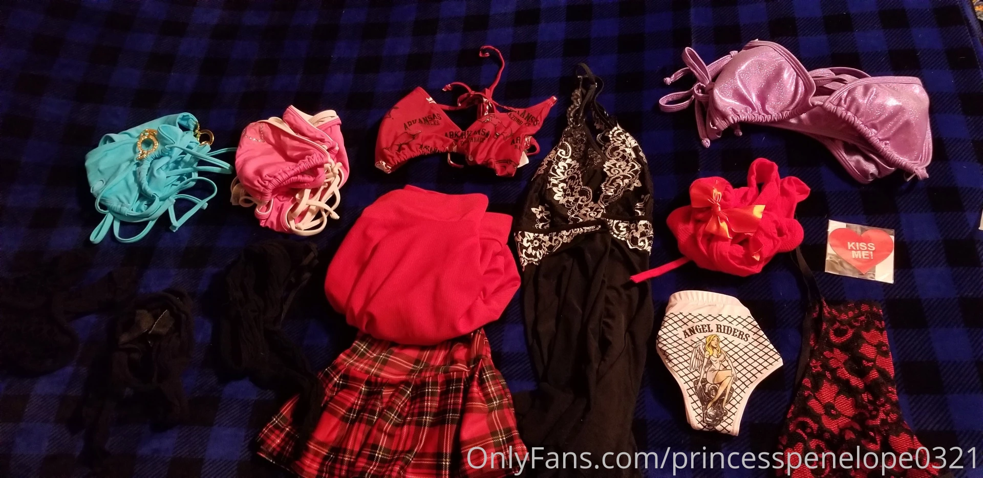 Thank you alphadom08 and mystery man for all my lingerie and swimsuits 