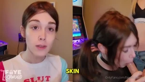Makeup tutorial throat training split screen video slightly shorter