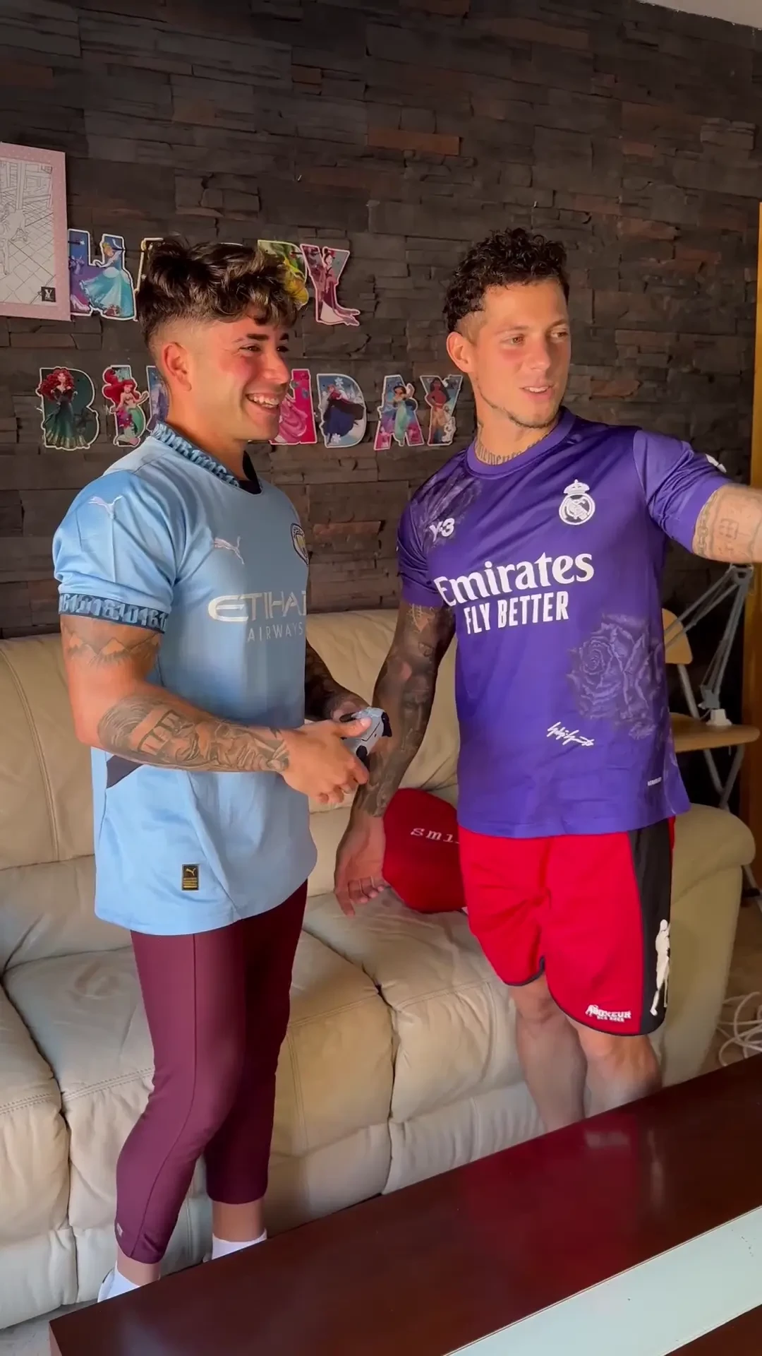 Game night got wild a playstation match turned into me slamming my big 