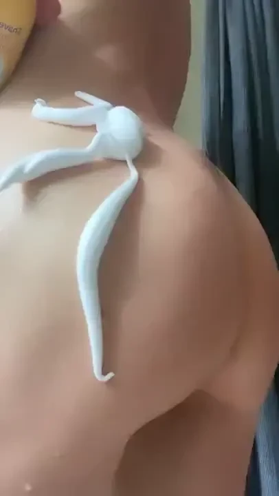 Happy fun shaving cream cum on my buns before black friday shopping 