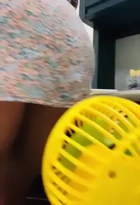 Happy cooling off your buns with the fan but it ran out of power and part 1 