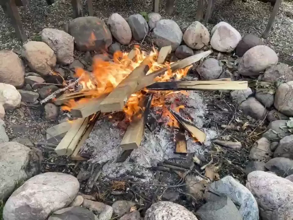 Pretty fire and grilled cheeseburgers for dinner 