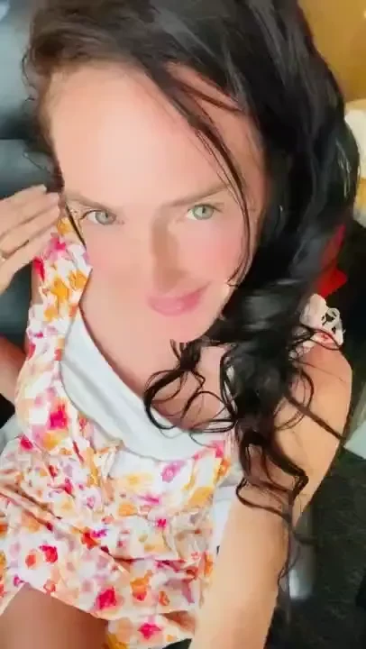 Soft floral dress and sweet pussy i ll be on cb for my work lunch part 4 