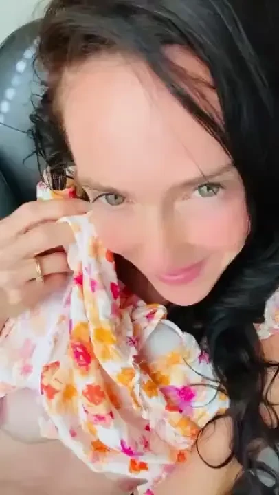 Soft floral dress and sweet pussy i ll be on cb for my work lunch part 2 