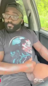 Car jerking and cumshot